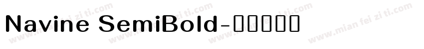 Navine SemiBold字体转换